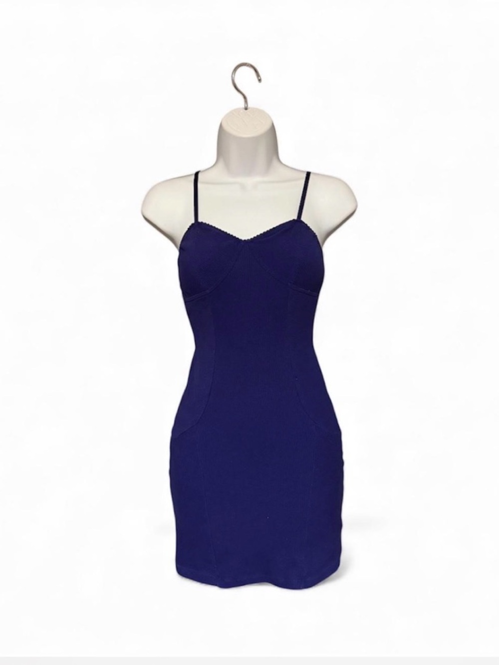 Intimately by Free People Sleeveless Navy Spaghetti Strap Mini Dress Size S